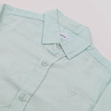 Boys Chambray Casual Full Sleeves Shirt - Green, Boys Shirts, Chase Value, Chase Value
