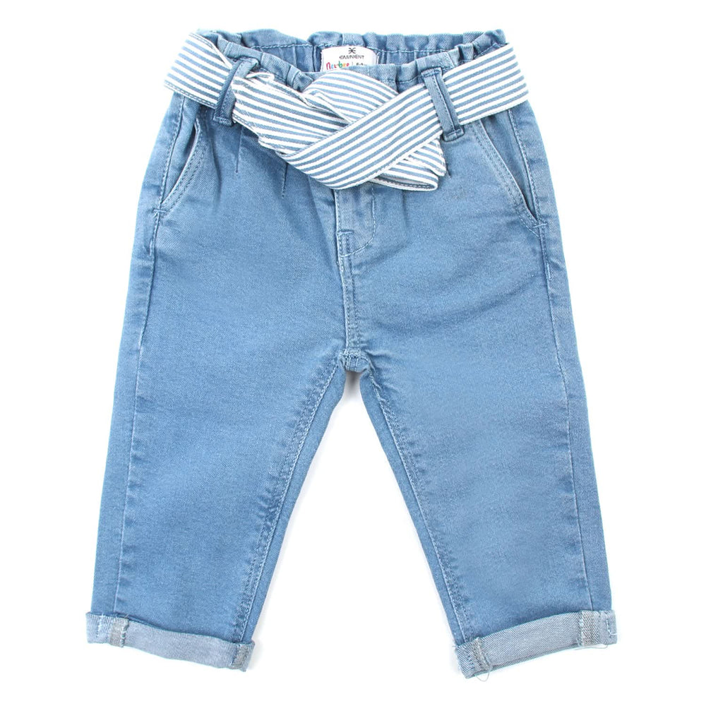 Eminent Newborn Girls Denim Pant - Ice Blue, Newborn Girls Shorts Skirts & Pants, Eminent, Chase Value