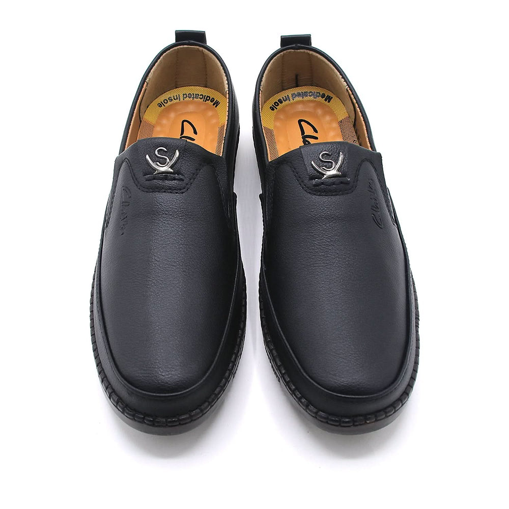 Clarke Leather Casual Shoes 2002/M280 - Black, Men's Casual Shoes, Chase Value, Chase Value