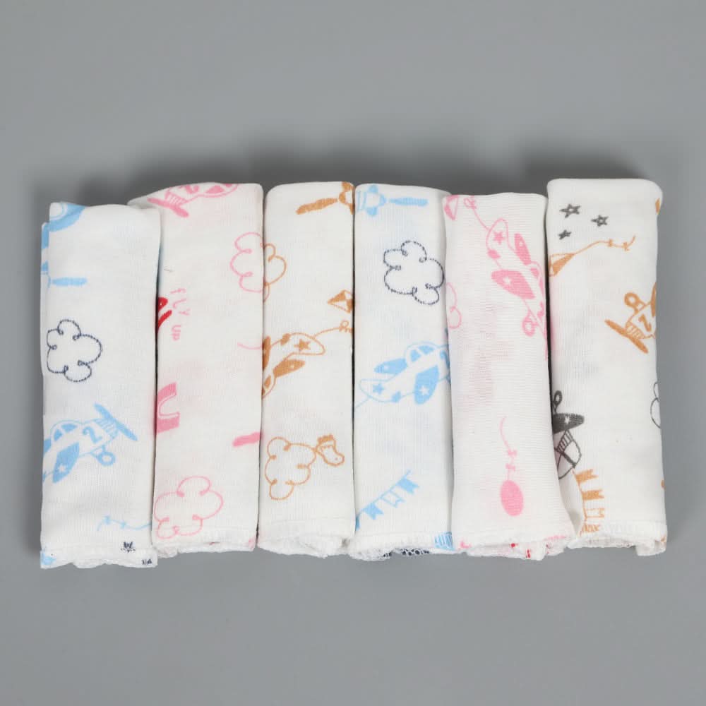 Valuable Roll Face Towel Pack of 6 - Multi Color, Face Towels, Chase Value, Chase Value