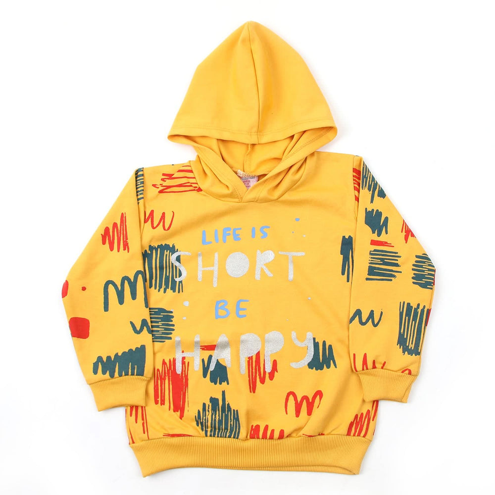 Girls Hoodie T-Shirt - Yellow, Girls Hoodies & Sweat Shirts, Chase Value, Chase Value