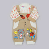 Newborn Boys Full Sleeves Romper - Red, Newborn Boys Rompers, Chase Value, Chase Value