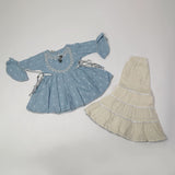 Girls Shalwar Suits - Blue, Girls Shalwar Kameez, Chase Value, Chase Value