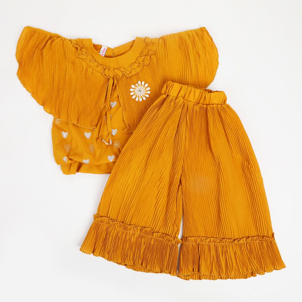 Girls Frock Suit - Mustard, Girls Frocks, Chase Value, Chase Value