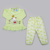 Newborn Girls Full Sleeves Suits - Light Green, Newborn Girls Sets & Suits, Chase Value, Chase Value