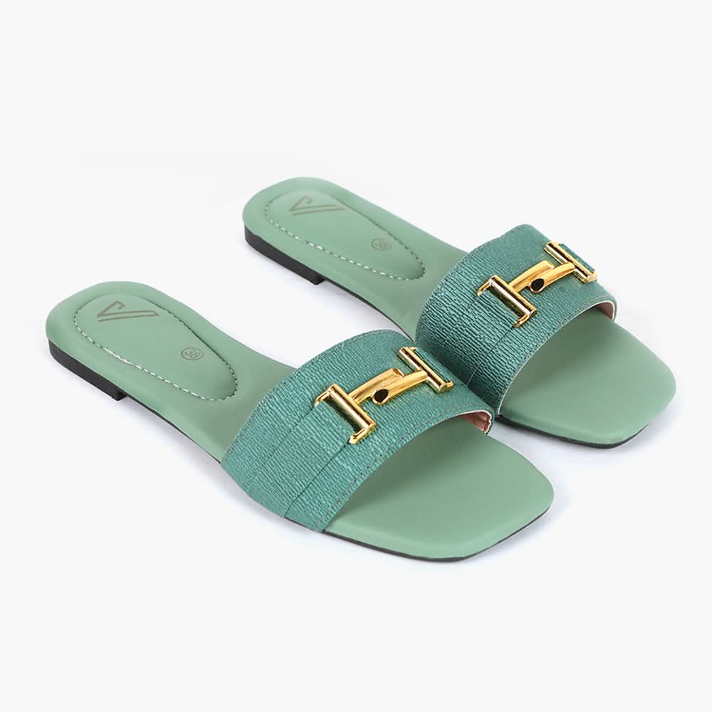 Women's Slipper - Green, Women Slippers, Chase Value, Chase Value