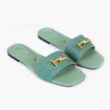 Women's Slipper - Green, Women Slippers, Chase Value, Chase Value