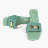 Women's Slipper - Green, Women Slippers, Chase Value, Chase Value