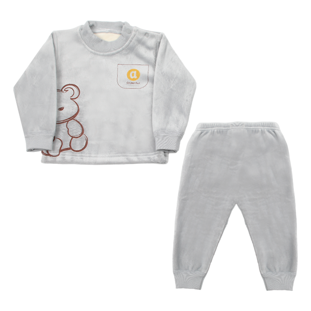 Newborn Boys Full Sleeves Suit - Ash Grey, Newborn Boys Sets & Suits, Chase Value, Chase Value