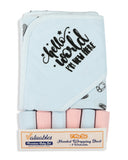 Valuables Baby Wrapping Sheet & Face Towel Set