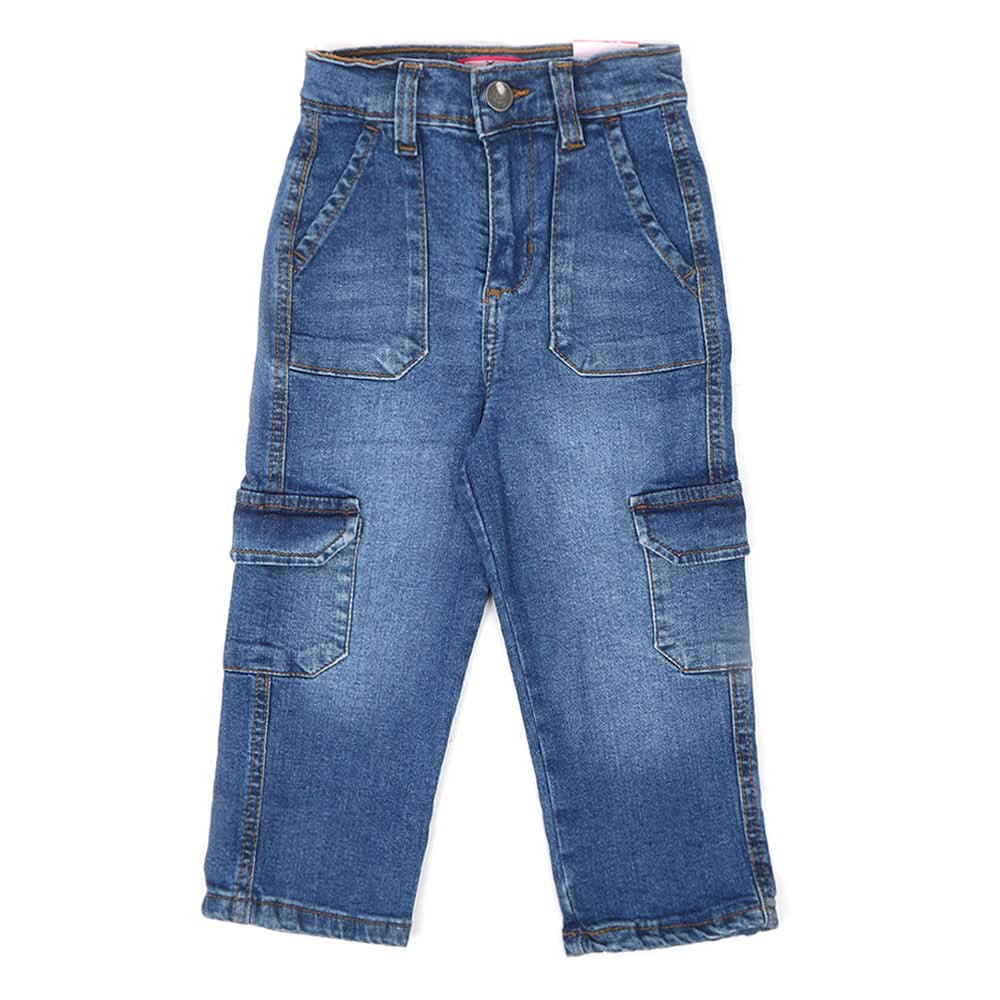 Eminent Girls Denim Capri - Periwinkle, Girls Pants & Capri, Eminent, Chase Value