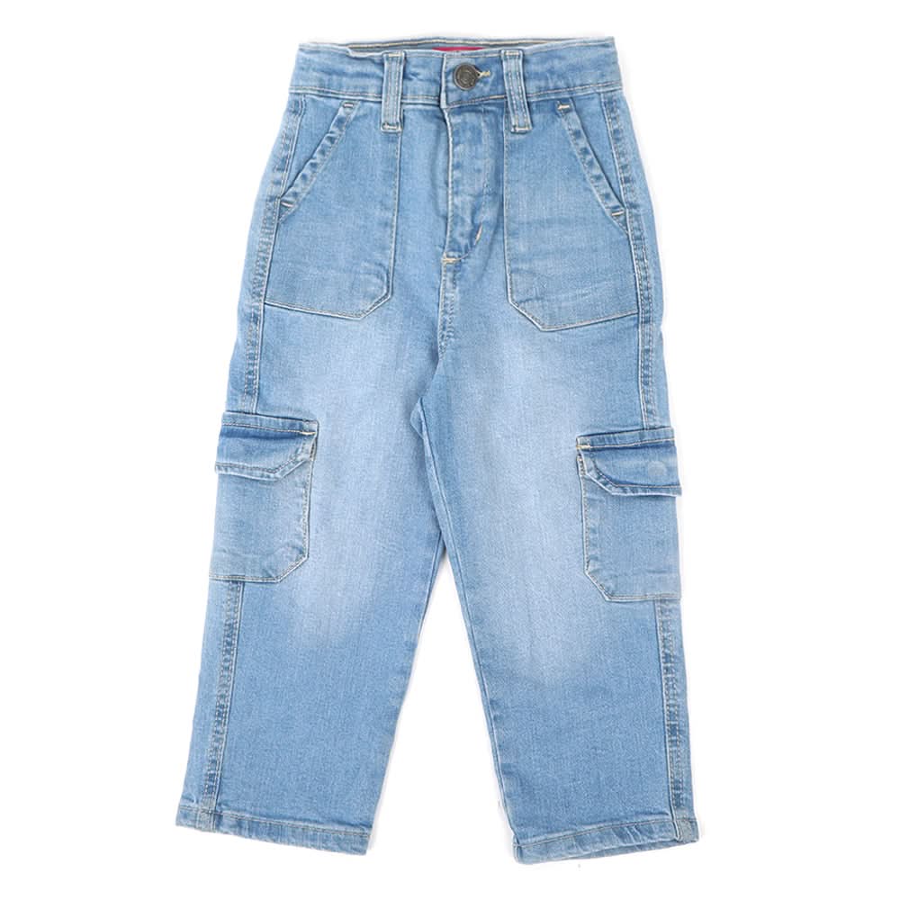 Eminent Girls Denim Capri - Ice Blue, Girls Pants & Capri, Eminent, Chase Value