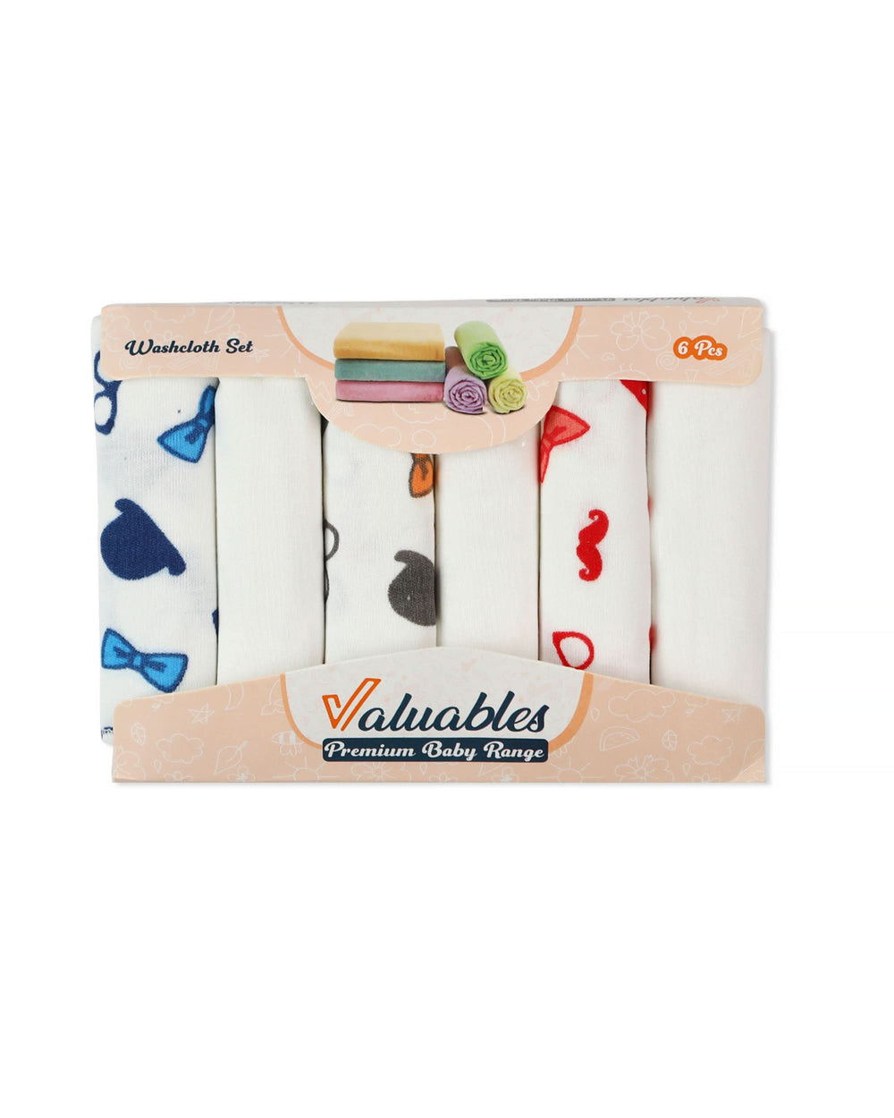 Valuables Face Towels – Pack of 6, Face Towels, Chase Value, Chase Value