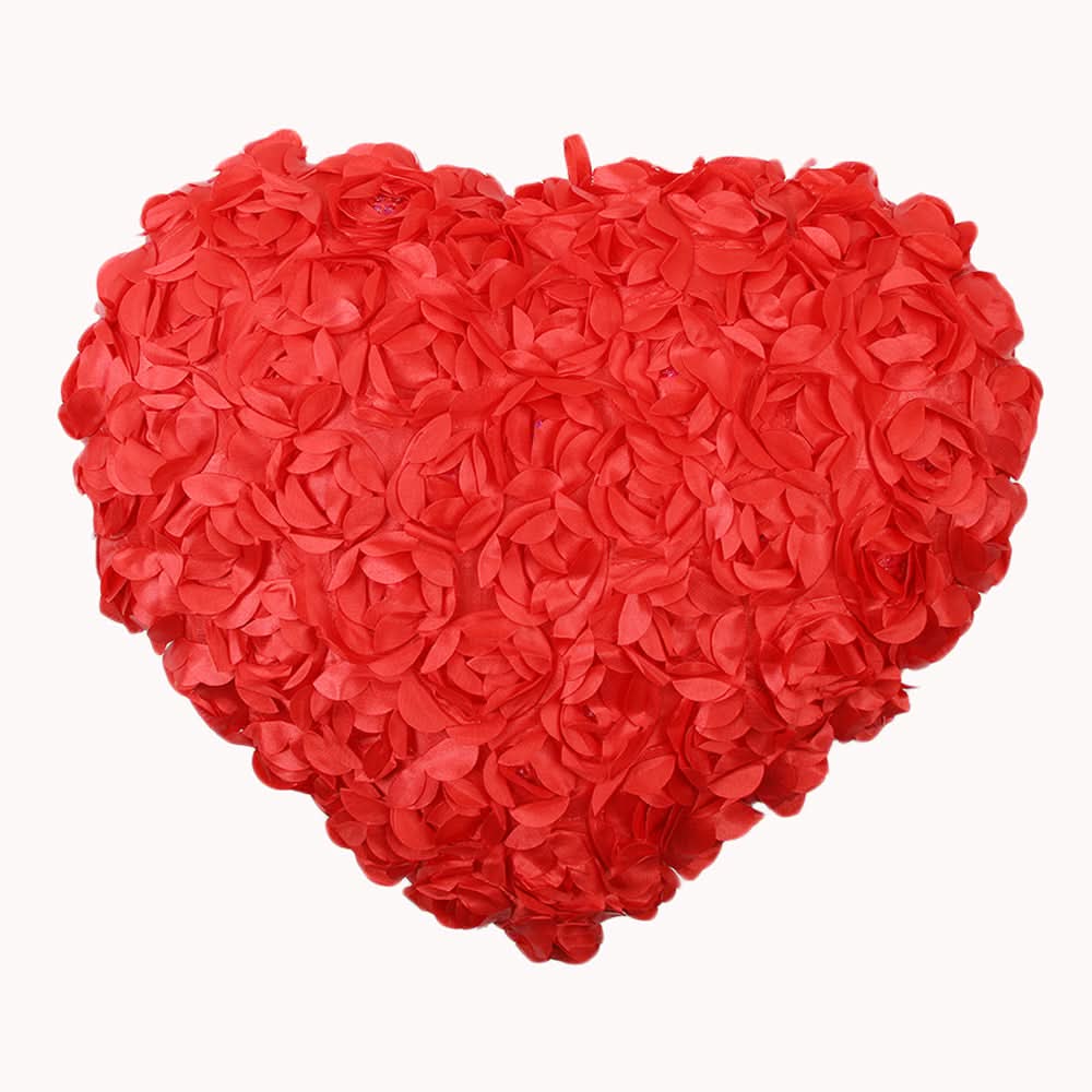 Flower hart Pillows - Red, Cushions & Pillows, Chase Value, Chase Value