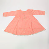 Girls 2Pcs Shalwar Suit - Peach, Girls Shalwar Kameez, Chase Value, Chase Value