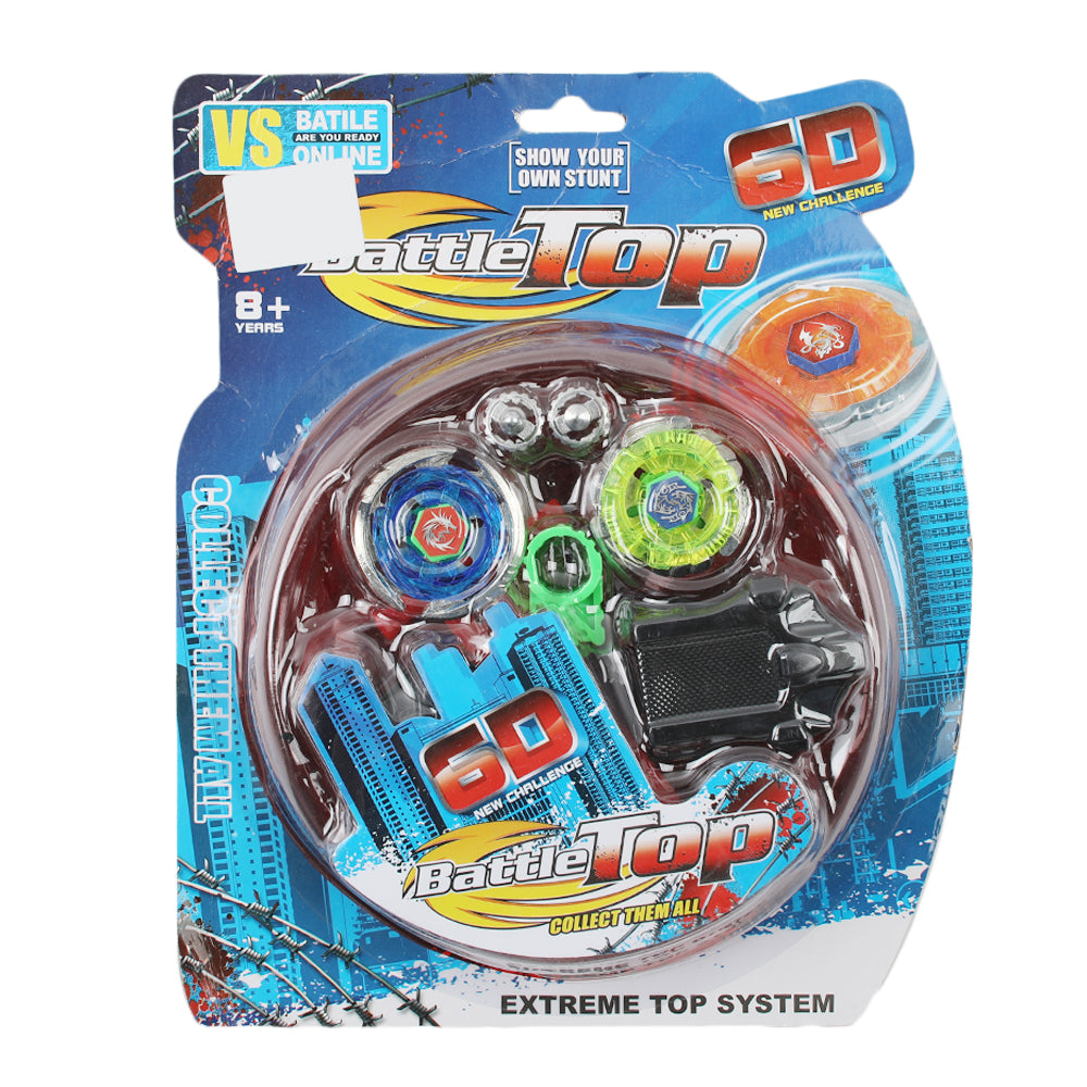 Battle Top With Launcher For Kids, Non-Remote Control, Chase Value, Chase Value