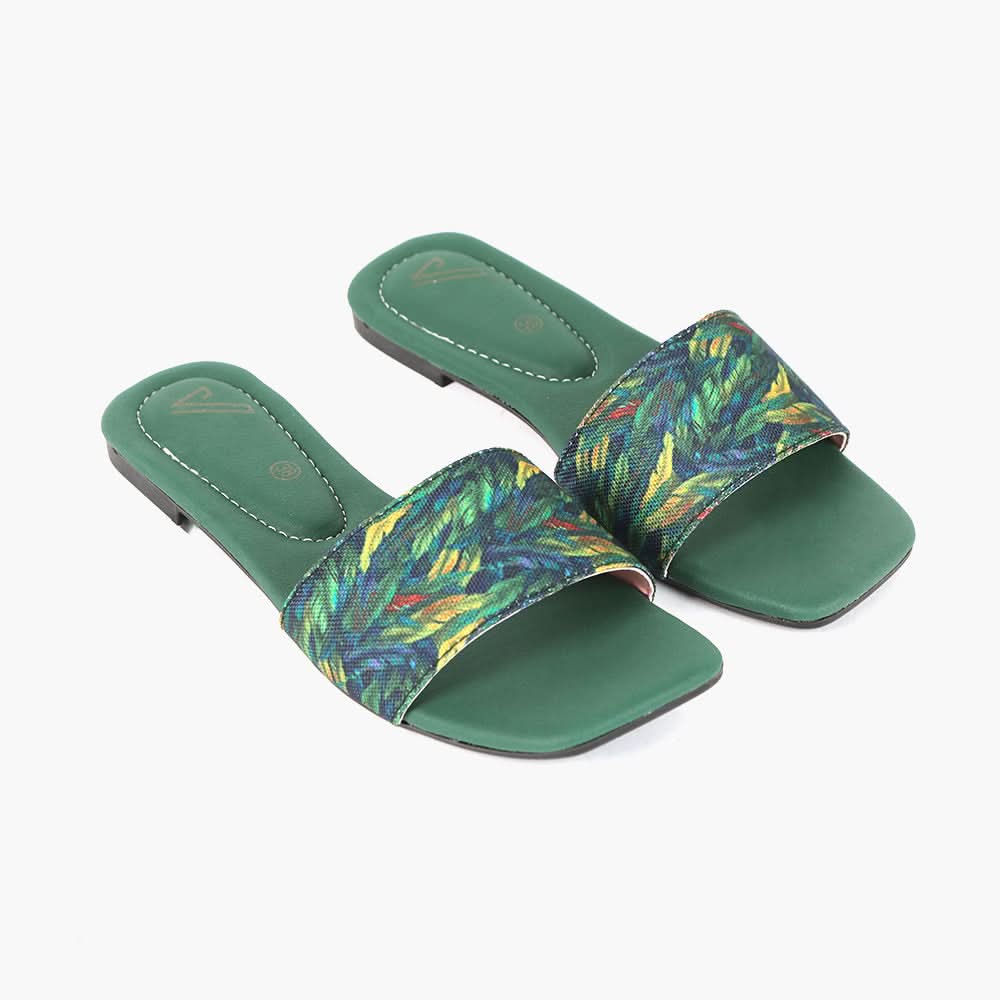 Women's Slipper - Green, Women Slippers, Chase Value, Chase Value