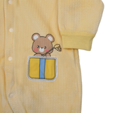 Newborn Boys Full Sleeves Romper - Lemon, Newborn Boys Rompers, Chase Value, Chase Value