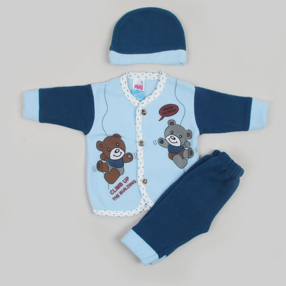 Newborn Boys Full Sleeves Suit - Blue, Newborn Boys Sets & Suits, Chase Value, Chase Value