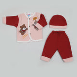 Newborn Boys Full Sleeves Suit - Tea Pink, Newborn Boys Sets & Suits, Chase Value, Chase Value