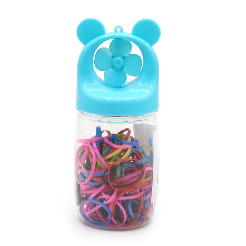 Colored Rubber Band Bottle - Multi Color, Girls Hair Accessories, Chase Value, Chase Value