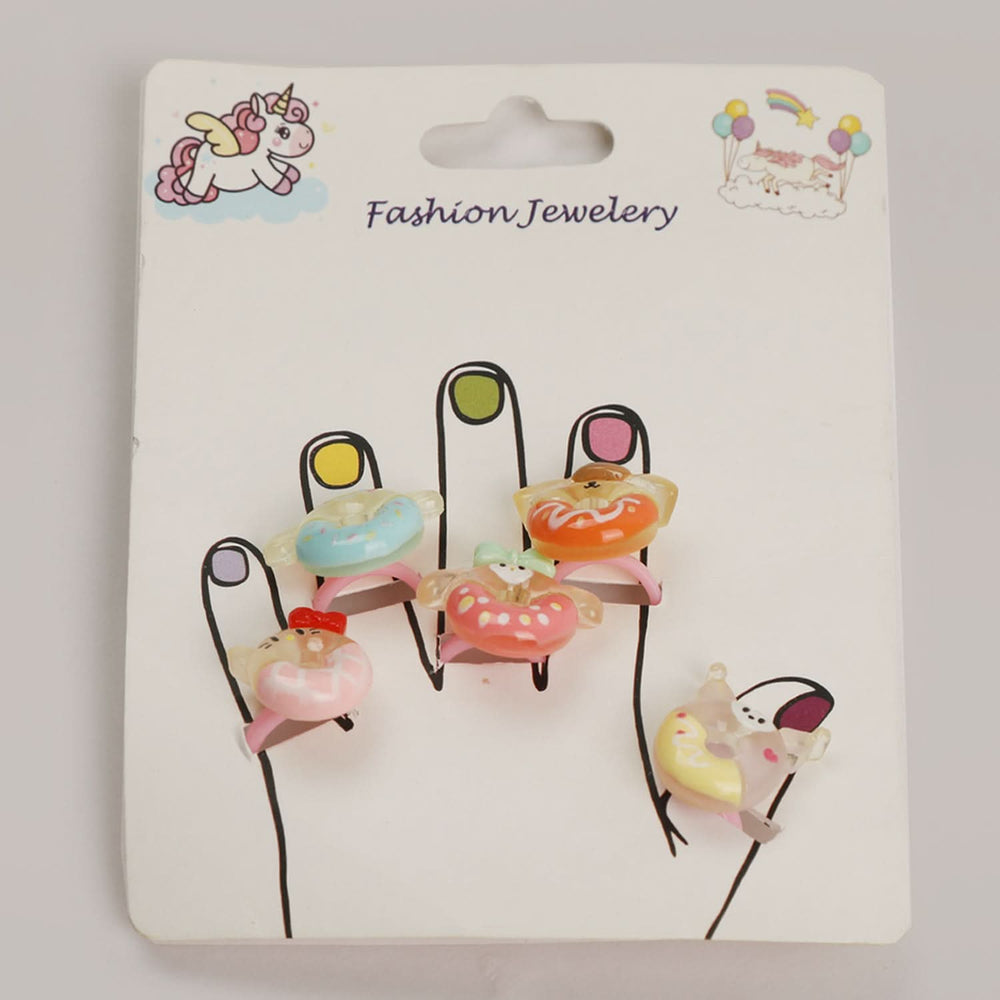 Girls Rings Card - Multi Color, Girls Finger Rings, Chase Value, Chase Value