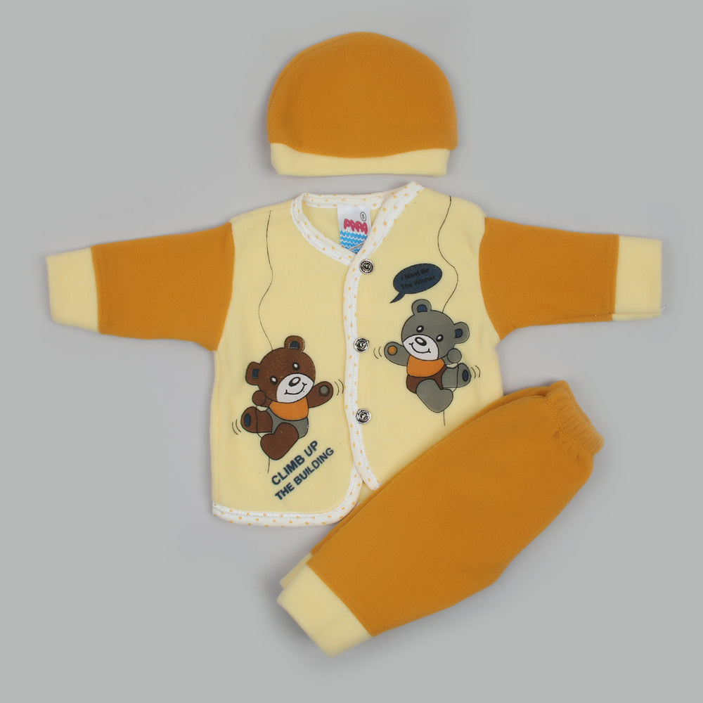 Newborn Boys Full Sleeves Suit - Yellow, Newborn Boys Sets & Suits, Chase Value, Chase Value