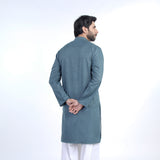 Mens Slim Fit kurta - Teal, Men's Kurtas, Chase Value, Chase Value