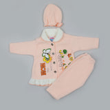 Newborn Girls Full Sleeves Suit - Peach, Newborn Girls Sets & Suits, Chase Value, Chase Value