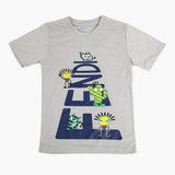 Boys Half Sleeves T-Shirt - Grey, Boys T-Shirts, Chase Value, Chase Value