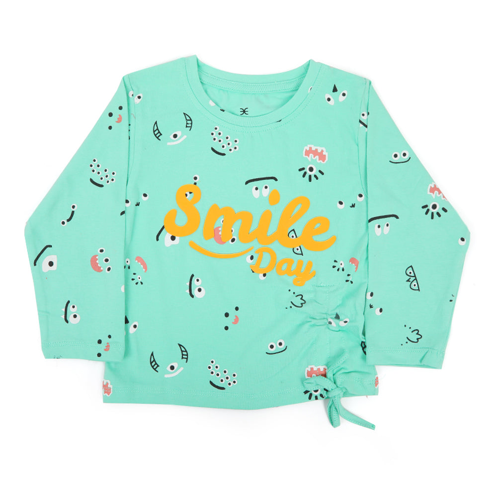 Eminent Girls Full Sleeves T-shirt - Spring Bud, Girls T-Shirts, Eminent, Chase Value