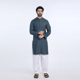 Men's Slim Fit Kurta - Teal, Men's Kurtas, Chase Value, Chase Value