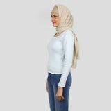 Women's Full Sleeves T-Shirt - Light Blue, Women T-Shirts & Tops, Chase Value, Chase Value