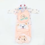 Newborn Full Sleeves Gift Set - Peach, Newborn Gift Set, Chase Value, Chase Value