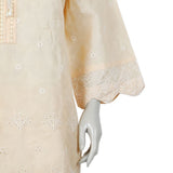 Women's 2pcs Stitched Embrioded Shalwar Suit - Peach, Women Shalwar Suits, Chase Value, Chase Value
