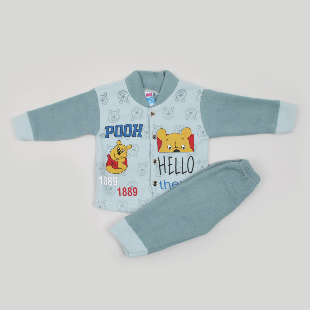 Newborn Boys Full Sleeves Suit - Steel Blue, Newborn Boys Sets & Suits, Chase Value, Chase Value