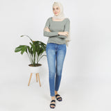 Women's Full Sleeves T-Shirt - Green, Women T-Shirts & Tops, Chase Value, Chase Value