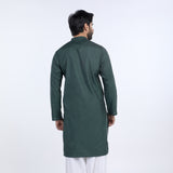 Men's Slim Fit Kurta - Green, Men's Kurtas, Chase Value, Chase Value