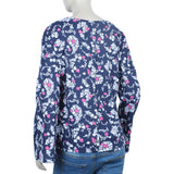 Eminent Women's Bermuda Frill Top - White & Blue, Women T-Shirts & Tops, Eminent, Chase Value