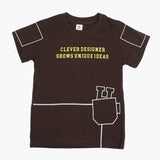 Boys Half Sleeves T-Shirt - Chocolate, Boys T-Shirts, Chase Value, Chase Value