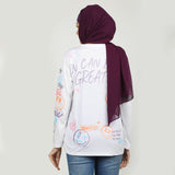 Women's Full Sleeves T-Shirt - White, Women T-Shirts & Tops, Chase Value, Chase Value
