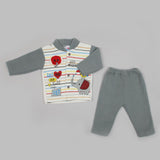 Newborn Boys Full Sleeves Suit - Grey, Newborn Boys Sets & Suits, Chase Value, Chase Value