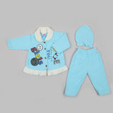 Newborn Girls Full Sleeves Suit - Sky Blue, Newborn Girls Sets & Suits, Chase Value, Chase Value