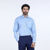 Men's Formal Dobby Shirt - Sky Blue, Men's Shirts, Chase Value, Chase Value
