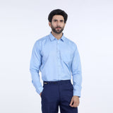 Men's Formal Dobby Shirt - Sky Blue, Men's Shirts, Chase Value, Chase Value