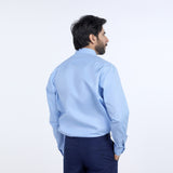 Men's Formal Dobby Shirt - Sky Blue, Men's Shirts, Chase Value, Chase Value
