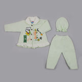 Newborn Girls Full Sleeves Suit - Light Green, Newborn Girls Sets & Suits, Chase Value, Chase Value