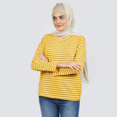 Women's Full Sleeves Top - Yellow, Women T-Shirts & Tops, Chase Value, Chase Value