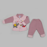 Newborn Girls Full Sleeves Suit - Purple, Newborn Girls Sets & Suits, Chase Value, Chase Value
