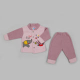 Newborn Girls Full Sleeves Suit - Purple, Newborn Girls Sets & Suits, Chase Value, Chase Value